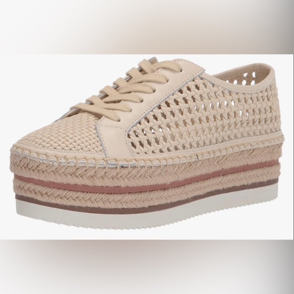 Vince Camuto beige platform summer sneaker